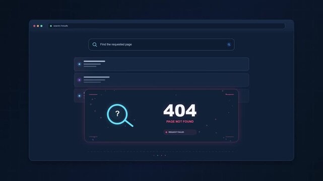 404 error page not found on dark web browser interface