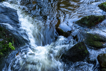 The Kamienna mountain river in the Karkonosze Mountains, Giant Mountains,, a mountain range located in Poland and the Czech Republic. © PRO Balance