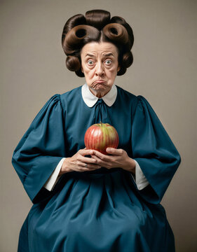 Eccentric Matriarch with Sculpted Hair