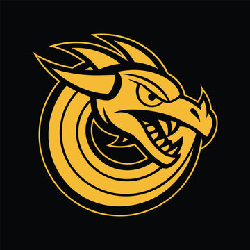Dragon G Letter Vector Logo With Bold Mythical Branding Design