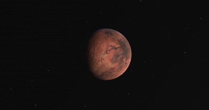Mars Planet View from Outer Space
