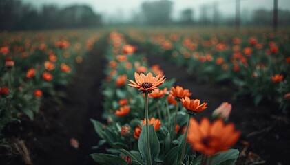 Fototapeta premium field of flowers 