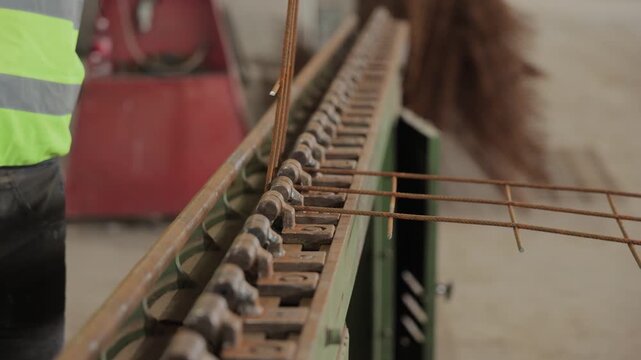 Industrial rebar bending machine production line