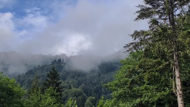 The dance of the clouds in the high mountains, captured via time-lapse photography