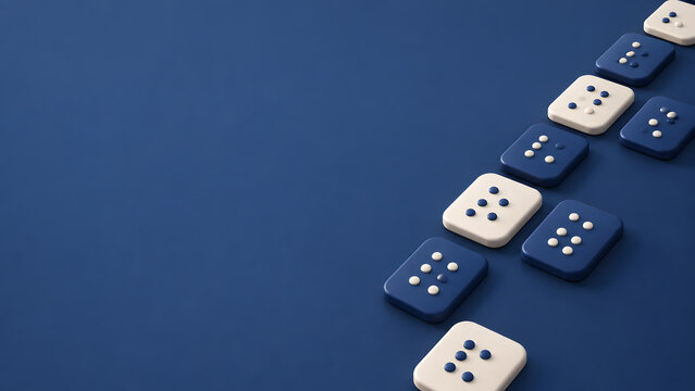 Braille Dots on 3D Tiles for Visual Impairment Awareness and Accessibility