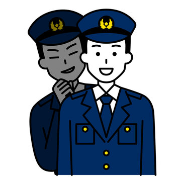 ニセの男性警察官
