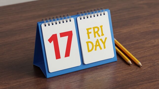Calendar Showing Friday the 17th, Perfect for Planning and Scheduling Important Events