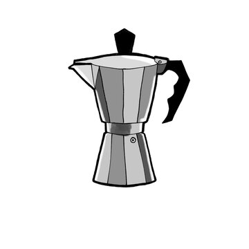 coffee maker isolated on white