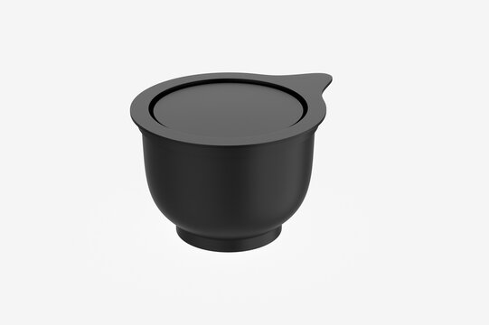 Glossy Plastic Jar Mockup. 3d illustration