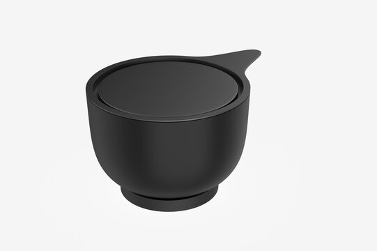 Glossy Plastic Jar Mockup. 3d illustration