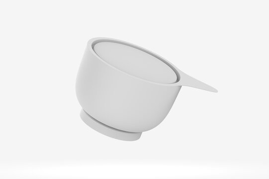 Glossy Plastic Jar Mockup. 3d illustration