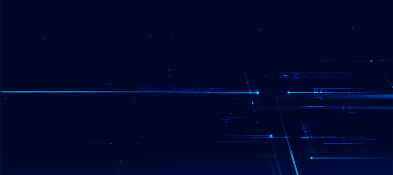 Digital Technology Abstract Futuristic Blue Background