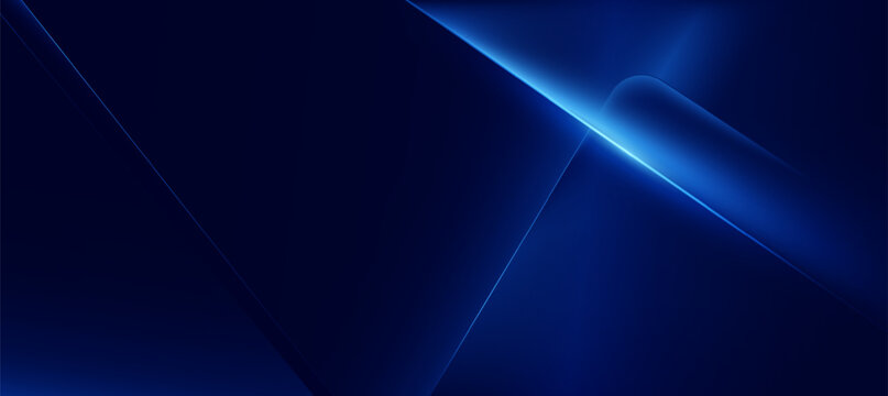 Modern Blue Abstract background with diagonal lines and polygon elegant background and banner business product present