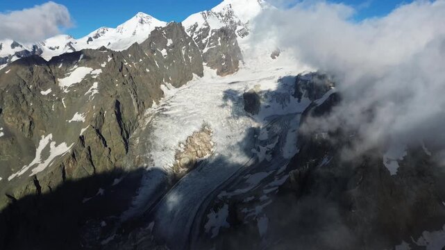 Tetnuldi peak in Georgia ski resort, Svaneti - Caucasus mountain