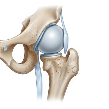 Artificial human hip joint