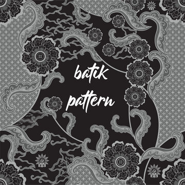 Indonesian modern batik. indonesian modern batik pattern vector