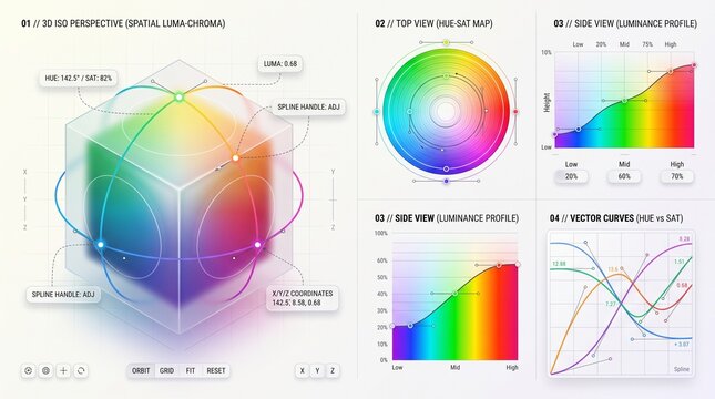 Visualizing Color Space Understanding RGB, HSV, and Luminance with Interactive Diagrams