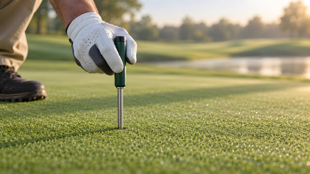 Measuring Soil Moisture on a Golf Green