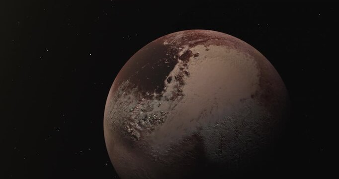 Pluto Dwarf Planet View from Outer Space