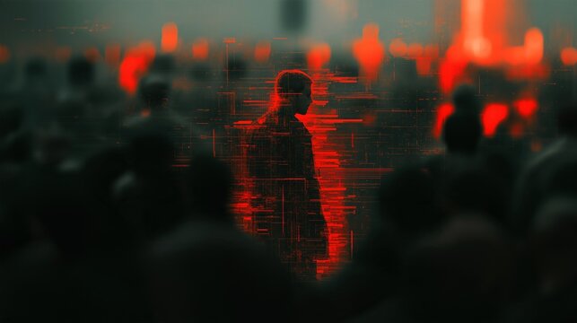Concept art depicting online malice targeting a specific individual and the concept of a &ldquo;single-target hater&rdquo;
