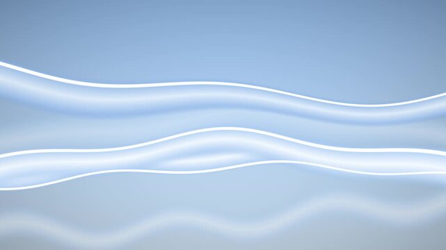 Ocean waves undulate across a light blue gradient background in a continuous motion water sea marine