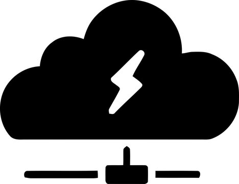 DNS Server Icon. Globe and DNS server icon with computer hardware network system design. Perfect for cloud technology, hosting services, networking concepts, and IT infrastructure visuals.