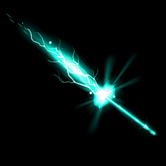 A vibrant and dynamic light effect bursts forth creating a visually striking and energetic display © Creative_Rasma