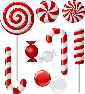 candy cane vector illustration