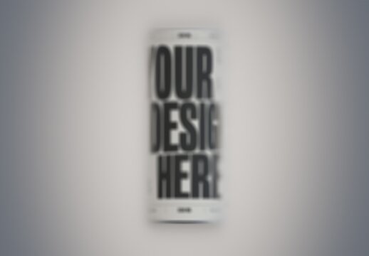 Frosted Glass Dark 330ml Can Mockup