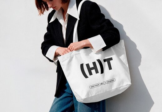 Minimal Tote Bag Mockup