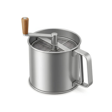 flour sifter isolated on white background