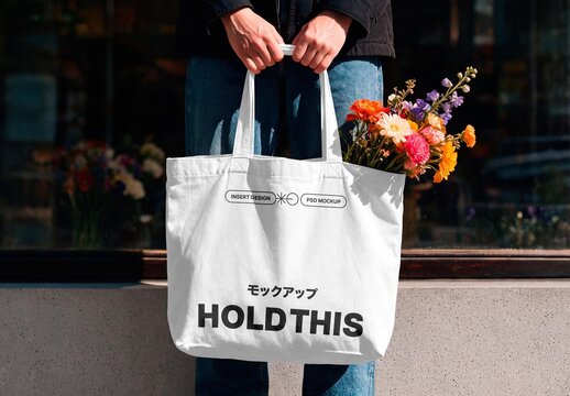 Street Tote Bag Mockup