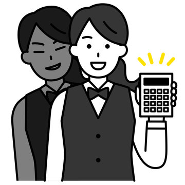 ぼったくりをするレストランの女性店員