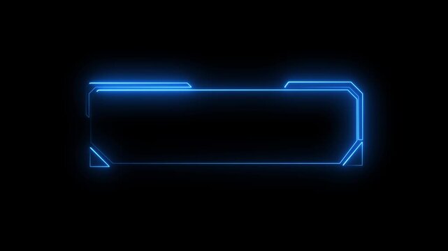 Futuristic hud frame vectors project glowing lines across dark panels. Motion graphics packages utilize this futuristic hud frame asset. Digital futuristic hud frames glow.4k animation motion video