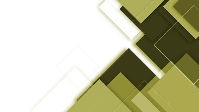 Abstract geometric shape background with overlapping rectangles diagonal shapes and soft shadows animation