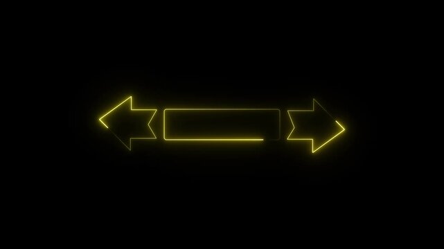 Arrow sign animation displays directional guidance vectors across dark. Progressive user navigation telemetry coordinates guide arrow sign. Consoles operate with arrow sign.