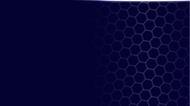 Grid pattern animation displays 3D hexagonal matrix blocks on dark. Spatial perspective data coordinates guide grid pattern. Video suites use active grid pattern.