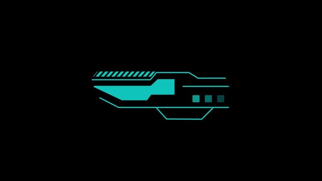 Geometric shape animation displays abstract technological vectors on dark. Minimalist cyberspace perspective data guides geometric shape. Displays use geometric shape.