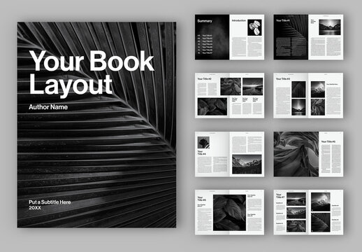 Black and White Book Layout