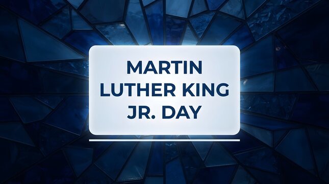 Colorful artistic background featuring elegant calligraphy text celebrating the annual national holiday of martin luther king jr day