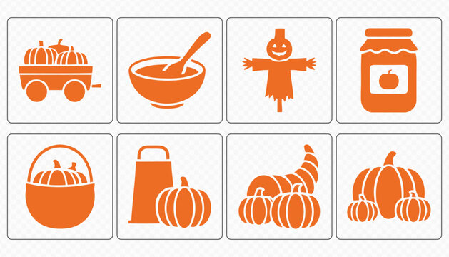 Halloween Pumpkin Spider and Jack O Lantern Collection