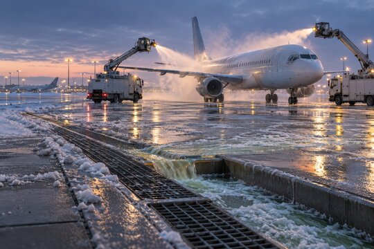 Aircraft Deicing Fluid Runoff Recovery at Winter Airport Operations