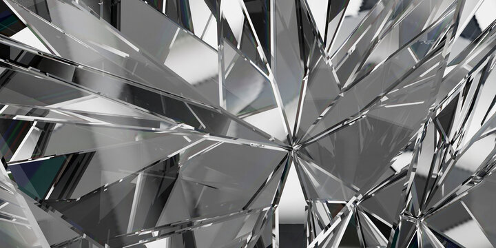 High resolution luxury crystal wallpaper featuring intricate geometric patterns