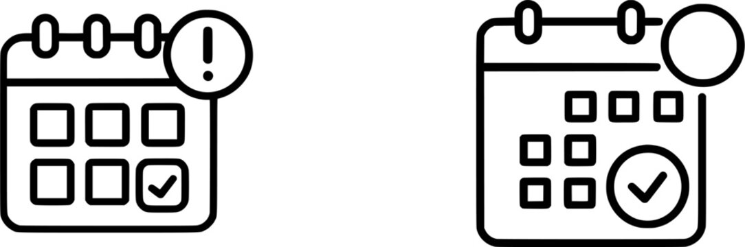 The calendar icon in the image indicates an important date or event that needs attention