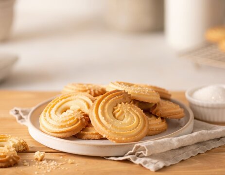 butter cookies swirl