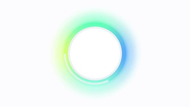Animated paper airplane icon glowing with soft light for modern app