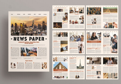 Modern News Paper Magazine Template