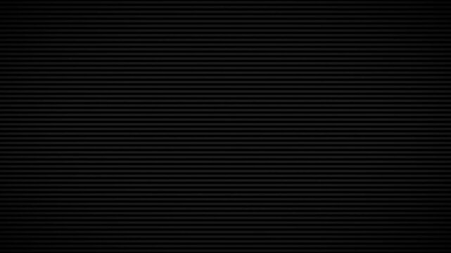 Crt scan lines vhs noise seamless loop animation on black background. 4k video. Dark horizontal scanline pattern background with minimal striped texture