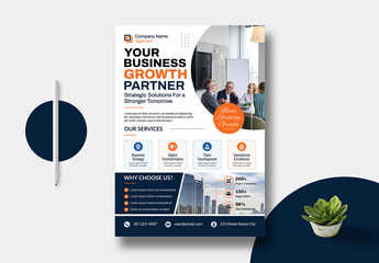 Corporate Flyer Design Template Layout
