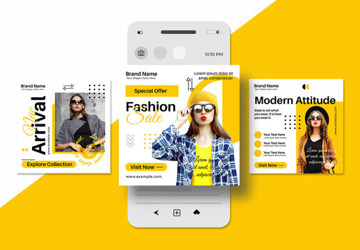 Modern Fashion Social Media Post Design